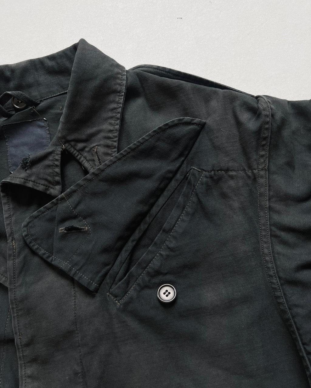 1960S OVERDYED DUTCH ARMY FIELD JACKET (M)