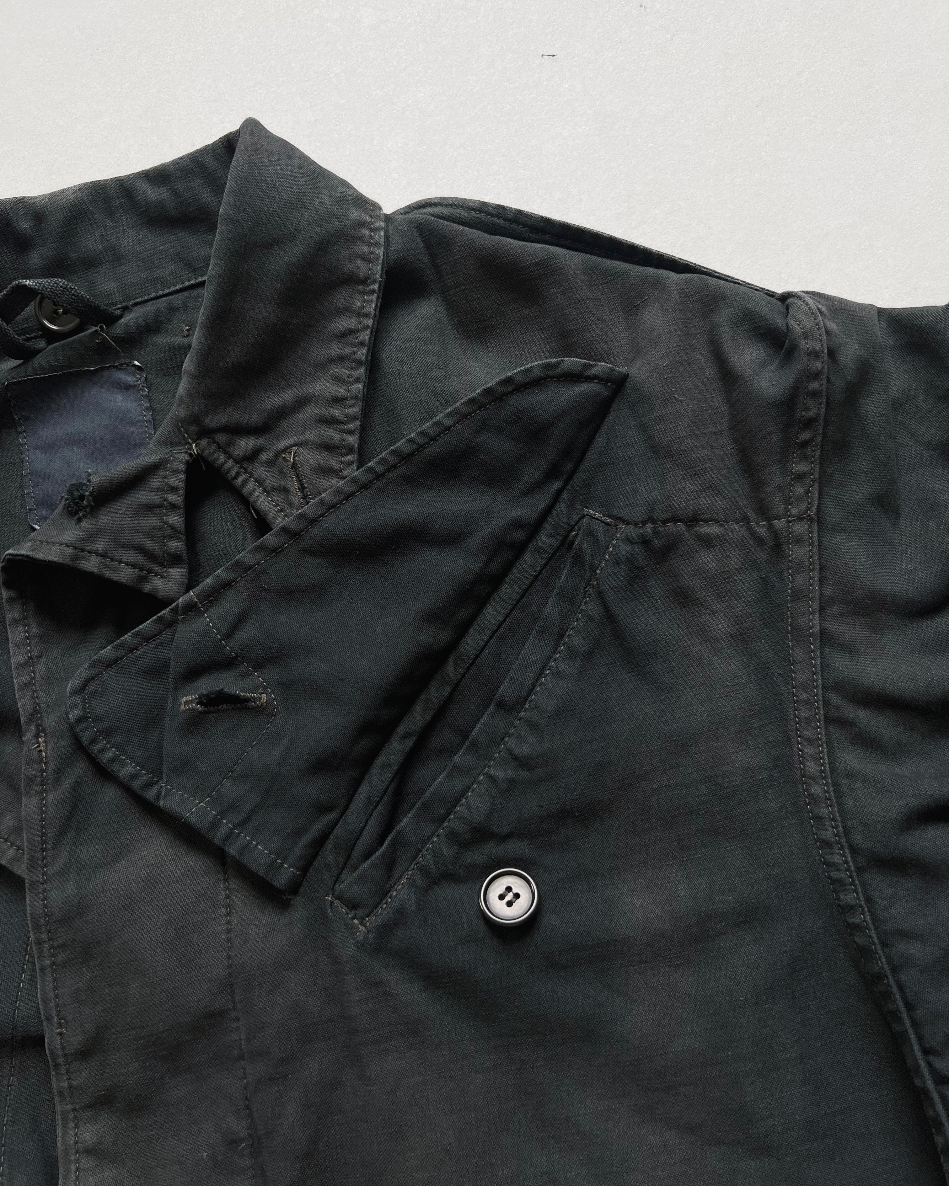 1960S OVERDYED DUTCH ARMY FIELD JACKET (M)