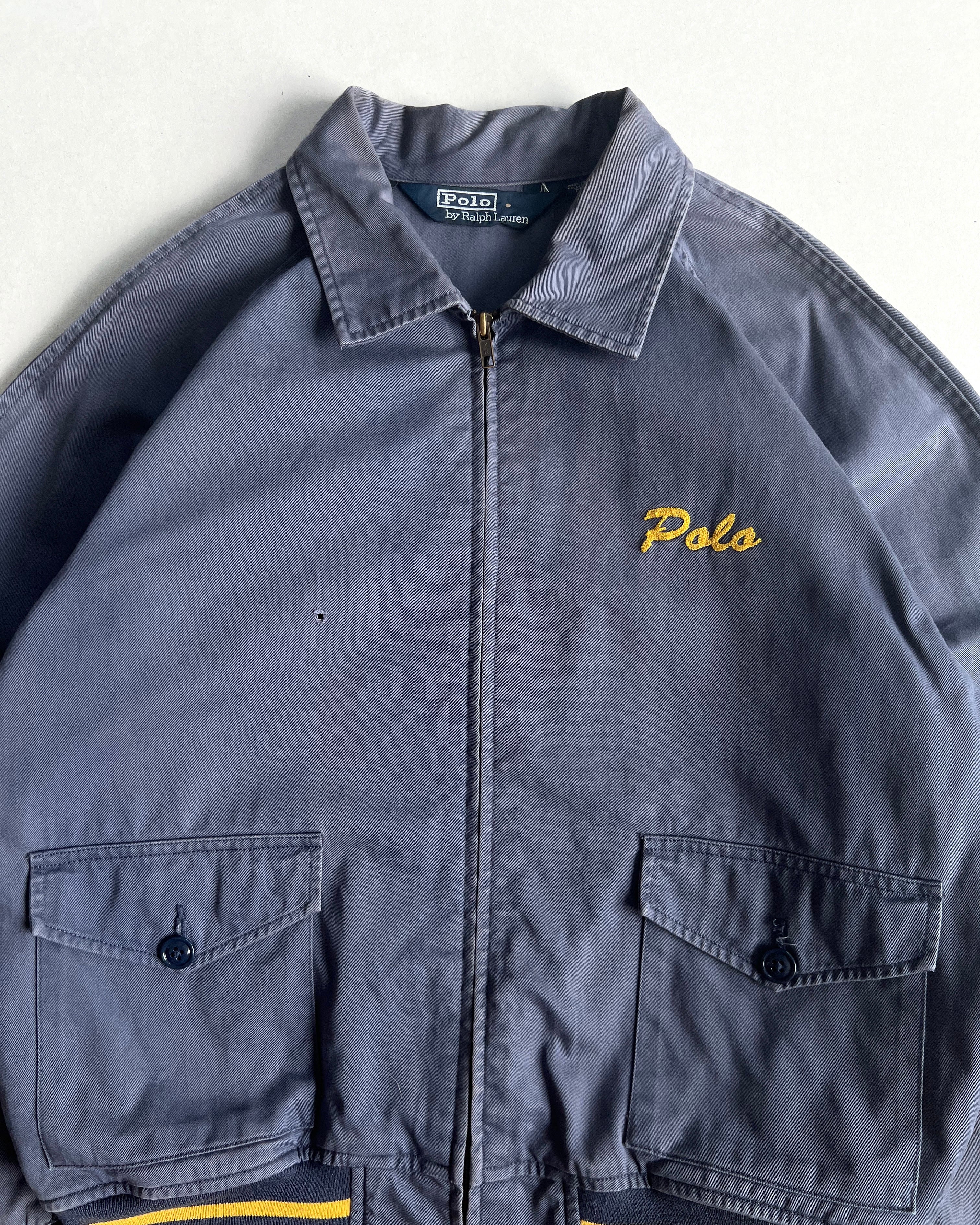 1990S POLO RALPH LAUREN DOUBLE POCKET RAGLAN JACKET (M)