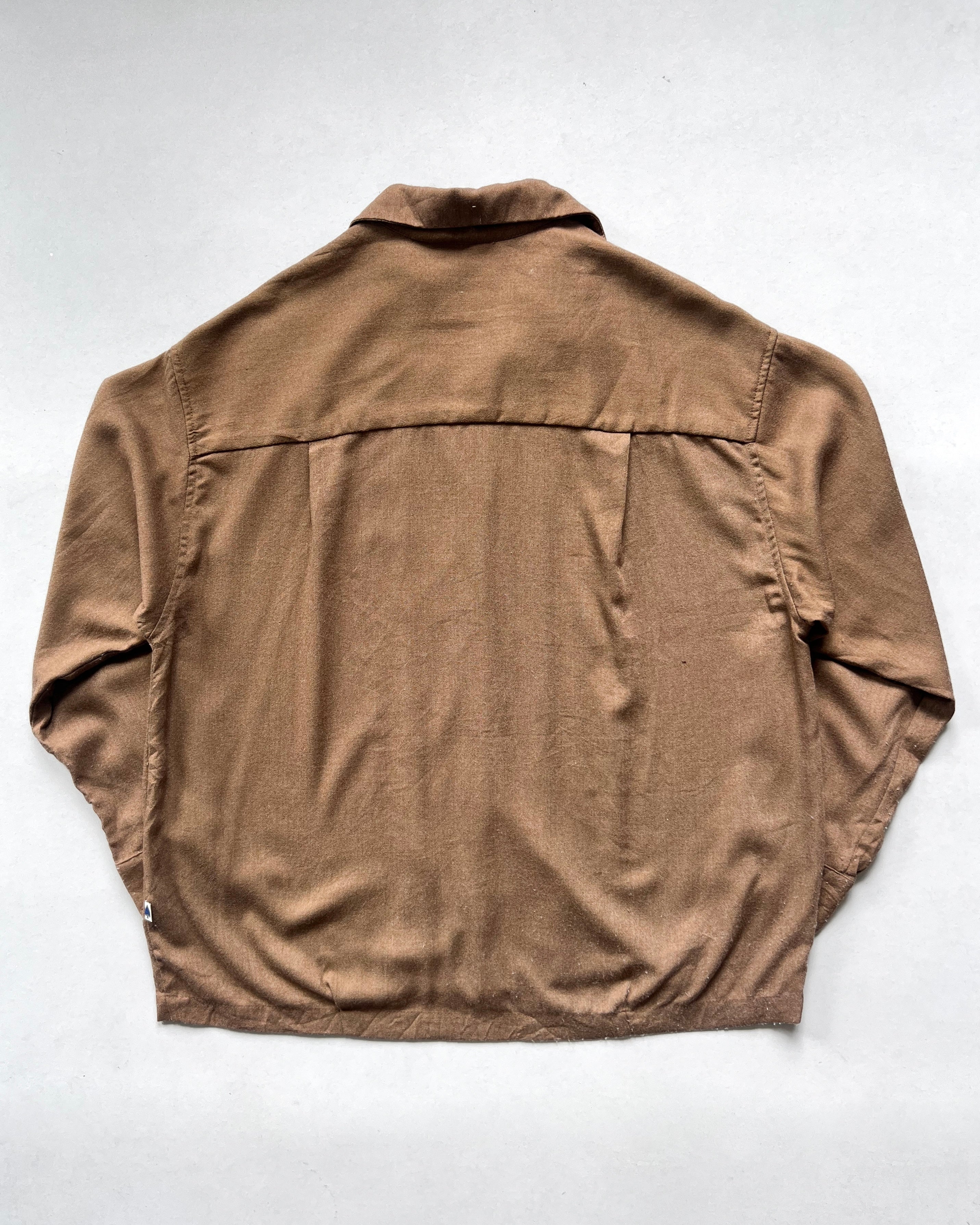 1990S TWO-TONE RAYON ROCKABILLY SHIRT (L)