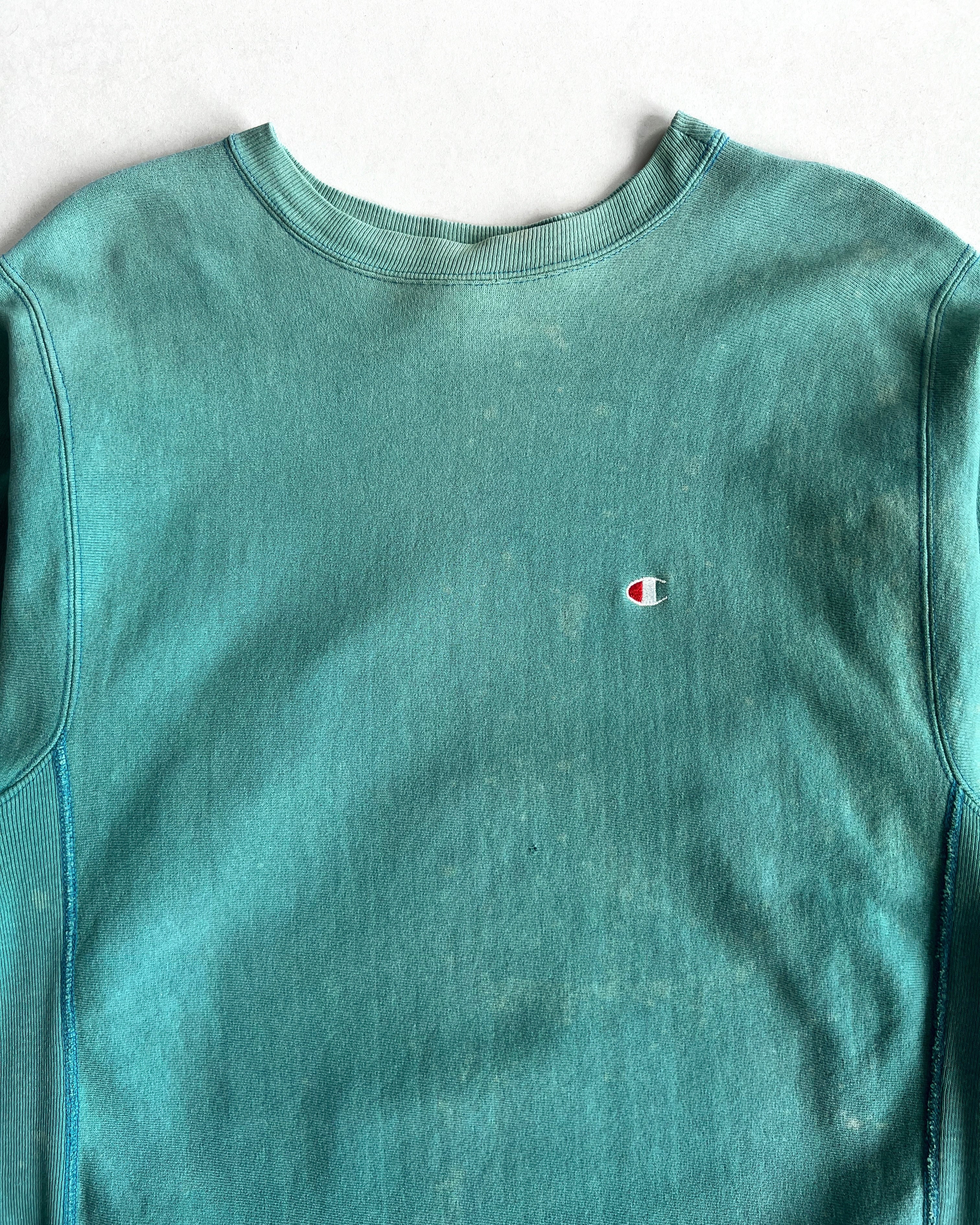 1990S SUN FADED CHAMPION REVERSE WEAVE LOGO SWEATSHIRT (L)