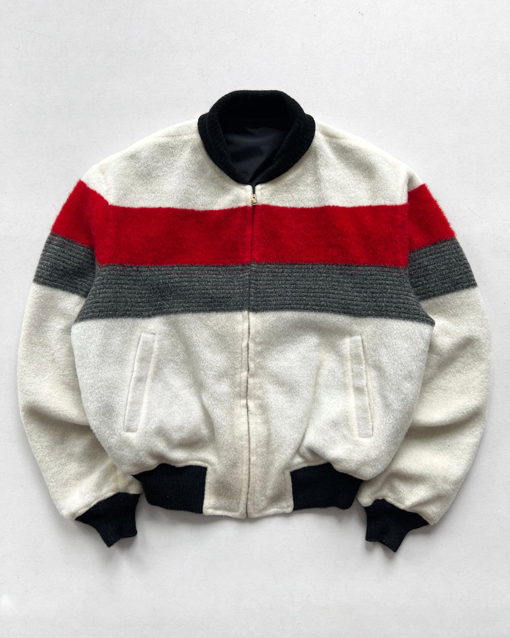 1950S MCGREGOR RIVERSIBLE NYLON BOMBER JACKET (L)