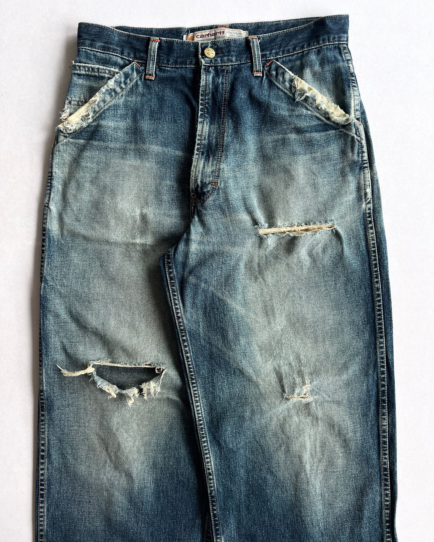 1980S CARHARTT 100TH ANNIVERSARY CARPENTER JEANS (31)