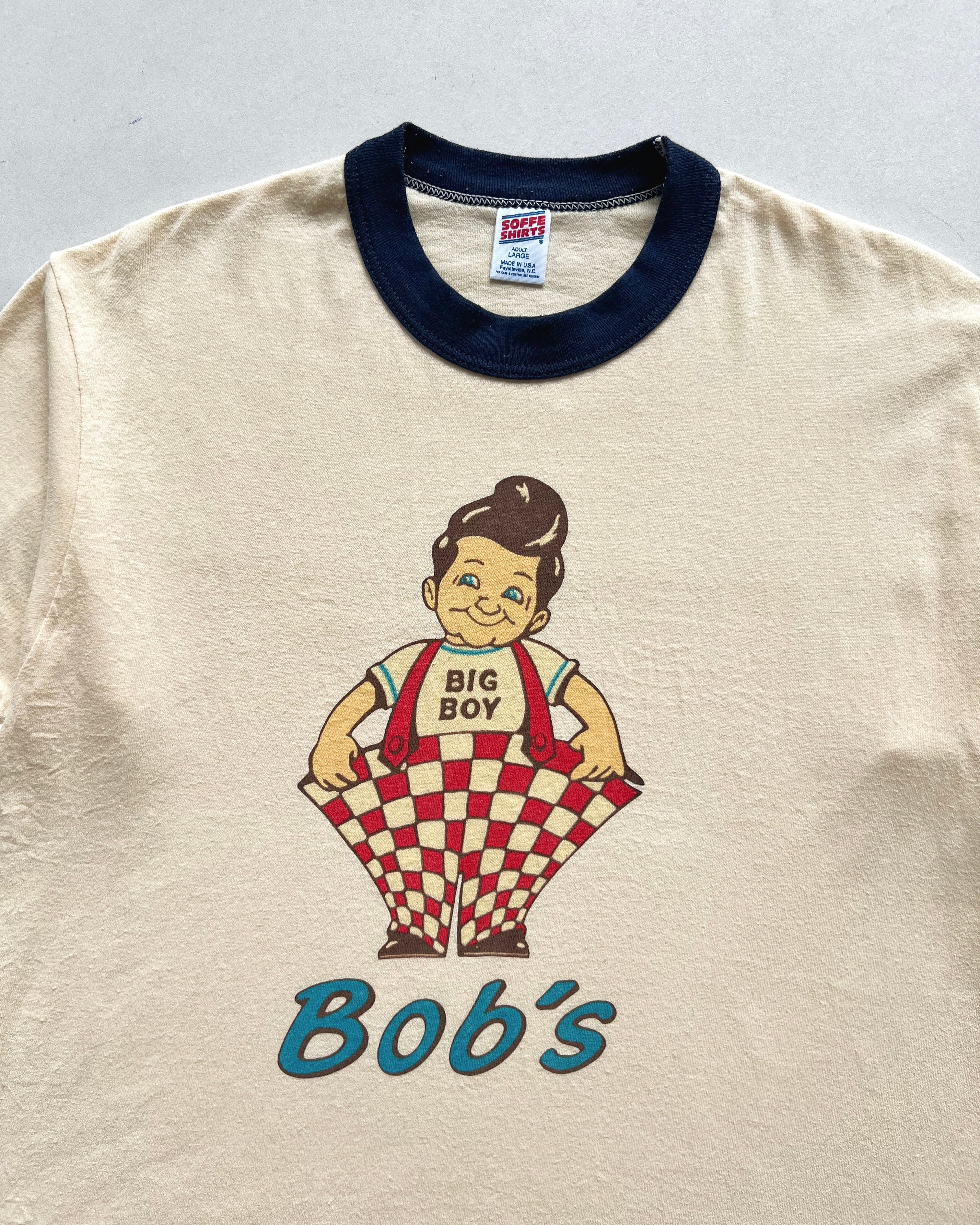 1990S 'BIG BOY BOB'S RINGER TEE (L)