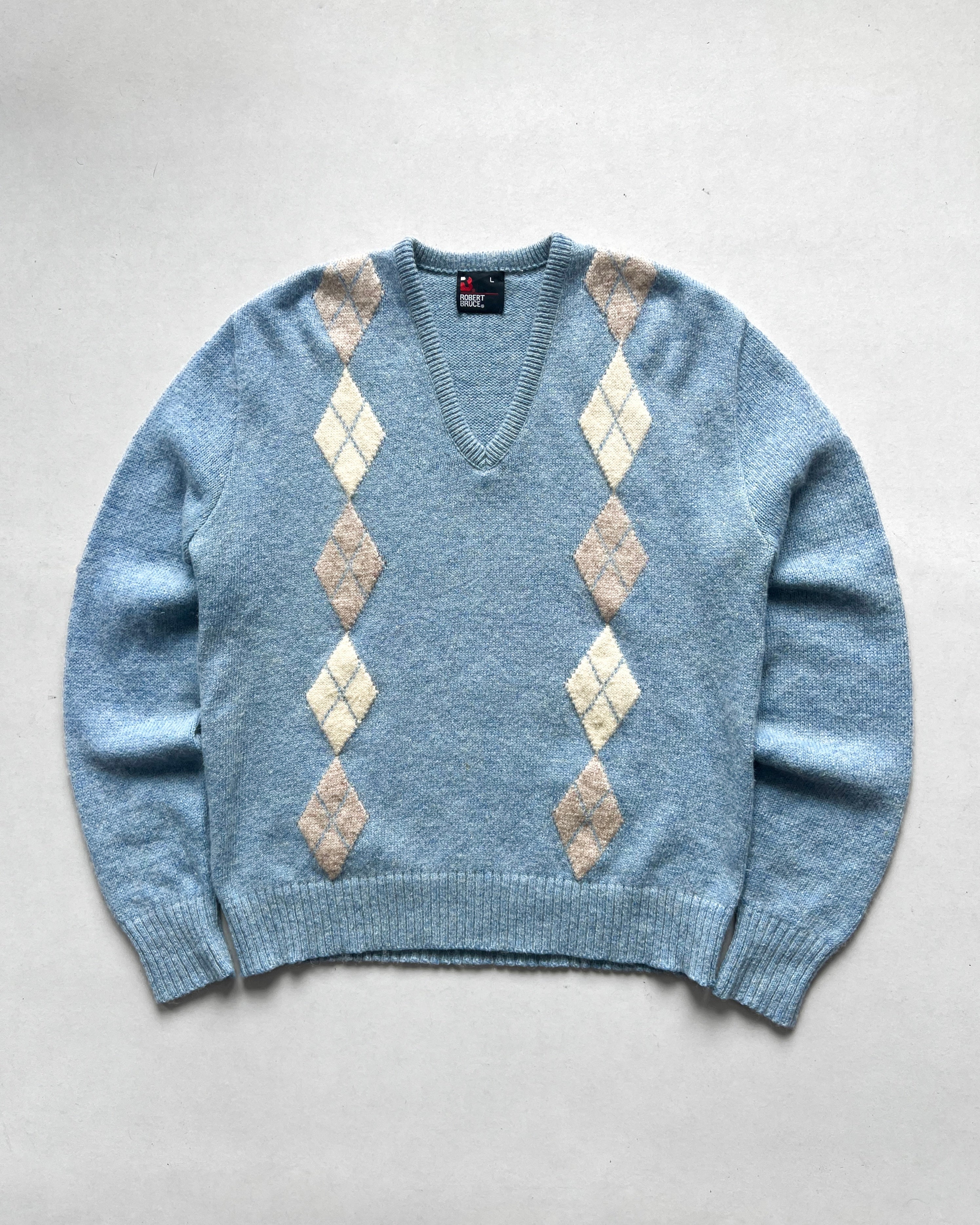 1970S ROBER BRUCE WOOL KNIT SWEATER (L)