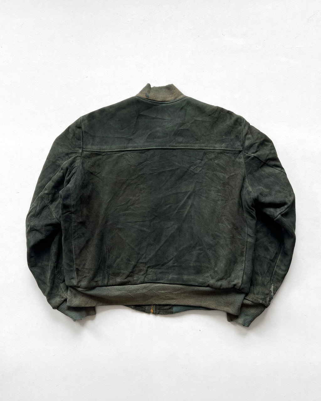 1950S SUEDE LEATHER BOMBER JACKET (L)