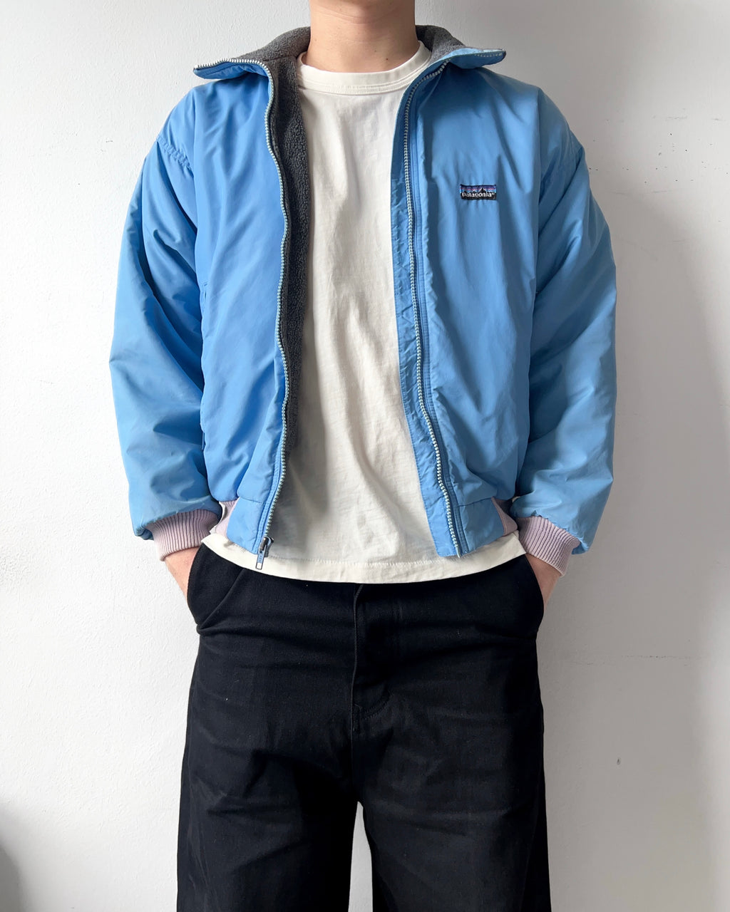 1980S PATAGONIA SHELLED SYNCHILLA FULL ZIP JACKET (M)