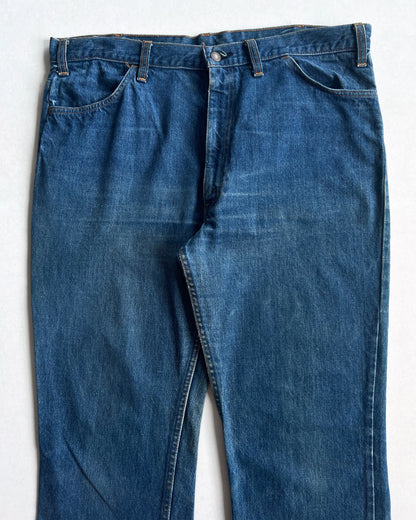 1970S DARK WASHED LEVI'S 646 BOOTCUT JEANS (38X29)