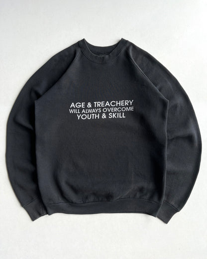 1980S 'AGE & TREACHERY' RAGLAN SWEATSHIRTS (XL)