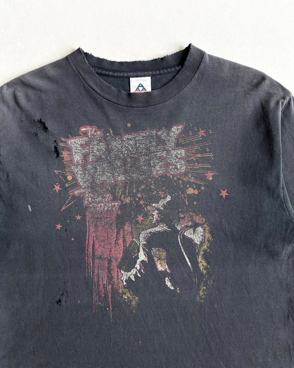 2007 KORN 'THE FAMILY VALUES TOUR' DISTRESS TEE (M)