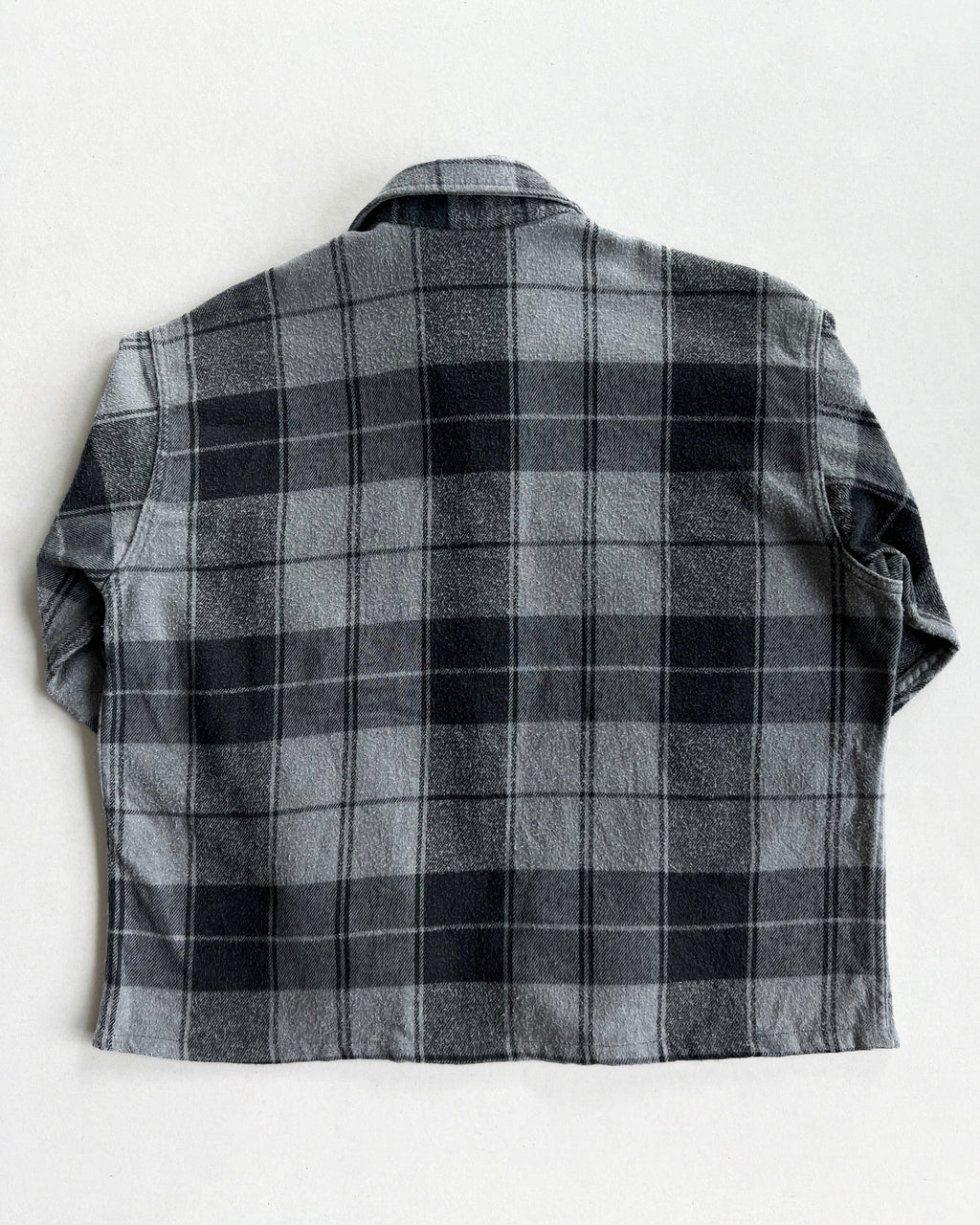 1980S BIG MAC ST. JOHN'S GREY PLAID FLANNEL (XL)