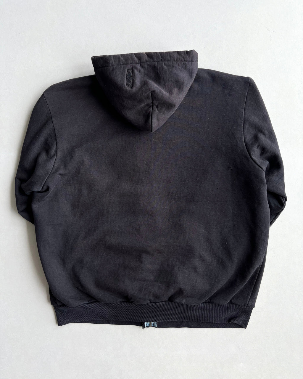 1990S FADED BLACK CARHARTT HEAVYWEIGHT ZIP-UP HOODIE (L/XL)