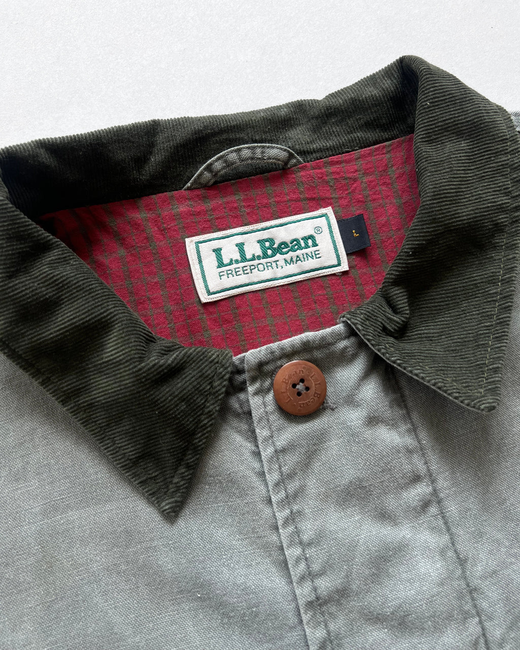 1980S L.L BEAN CANVAS HUNTING JACKET (L)