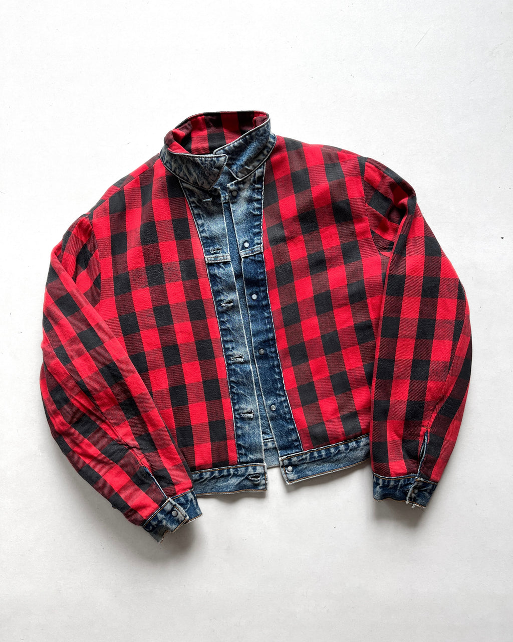 1980S LEVI'S FLANNEL LINED TYPE III DENIM TRUCKER (XL)