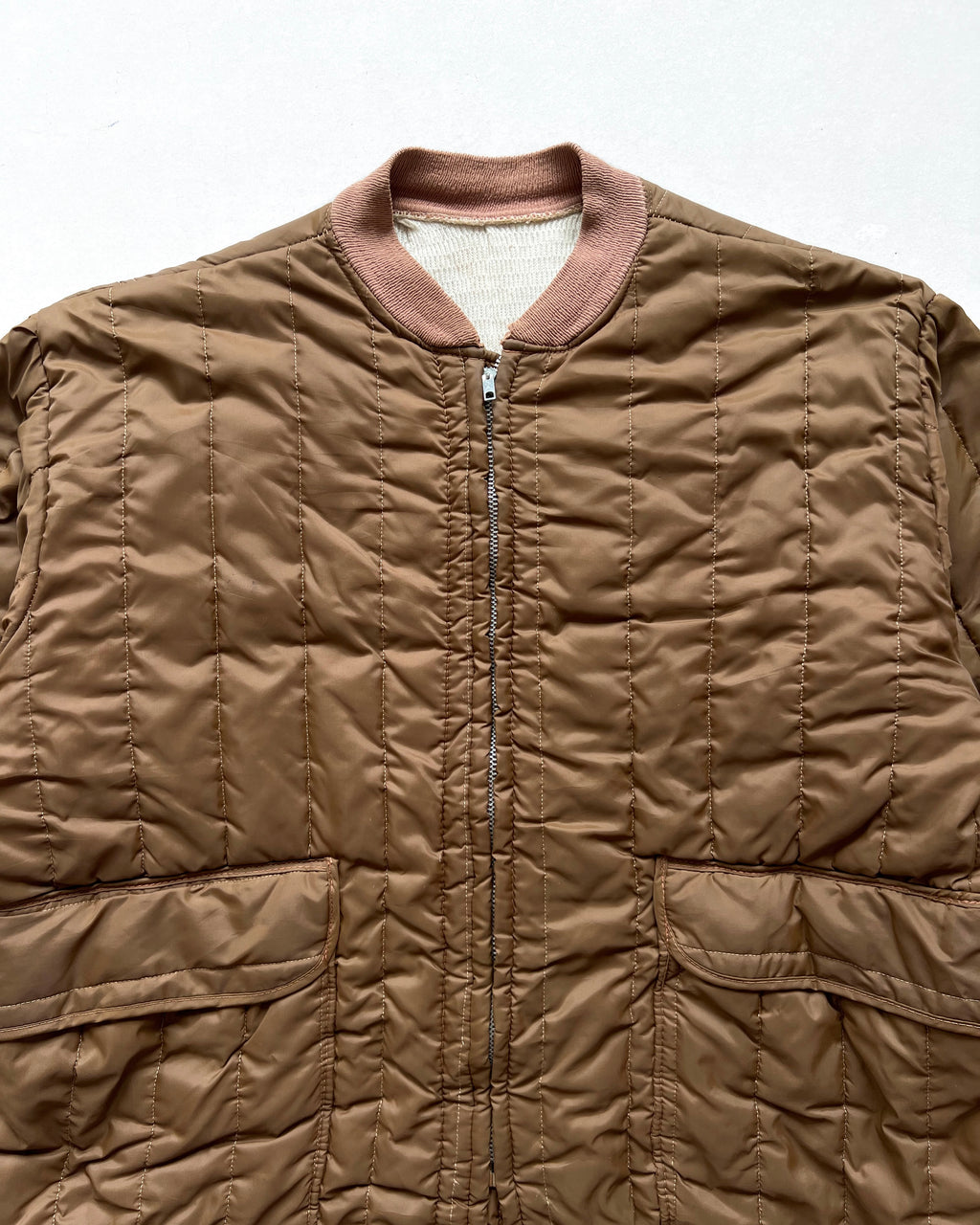 1960S QUILTED NYLON LINER JACKET (L)