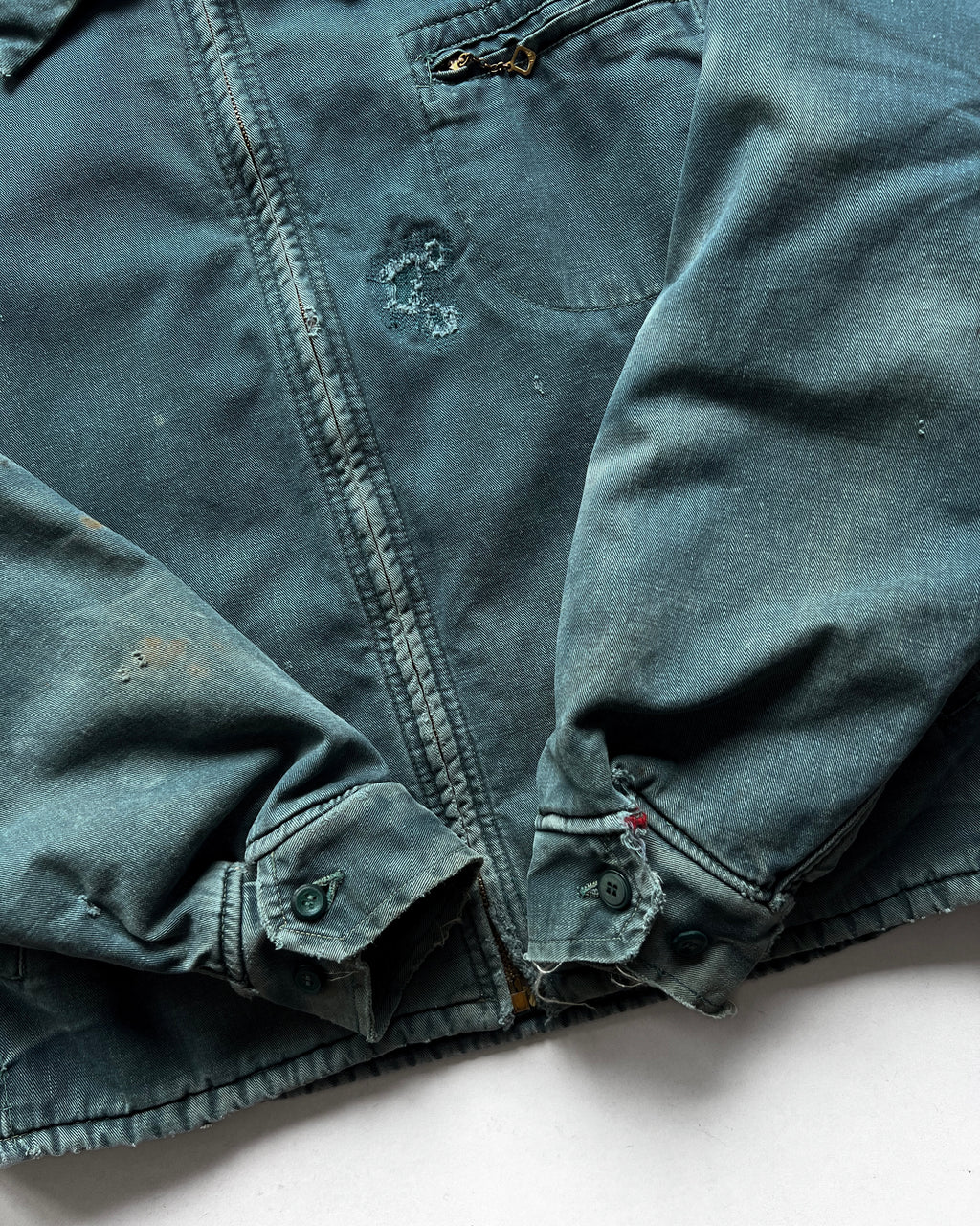 1950S FADED BLANKET LINED WORK JACKET (L)
