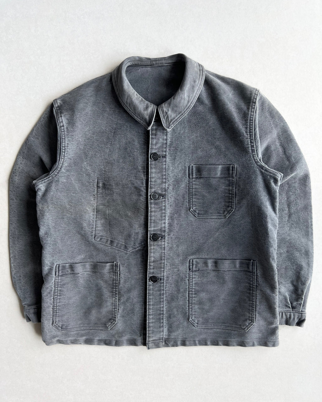 1950S BEAU-FORT MOLESKIN FRENCH WORK CHORE JACKET (L)