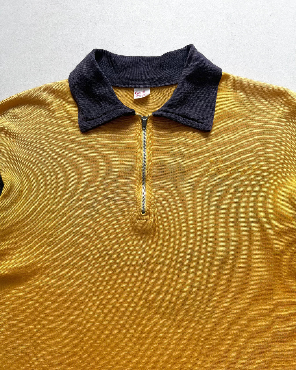 1950S RUSSELL 'AL'S JUGGERS MEISTER BRAU' QUARTER ZIP JERSEY (M)