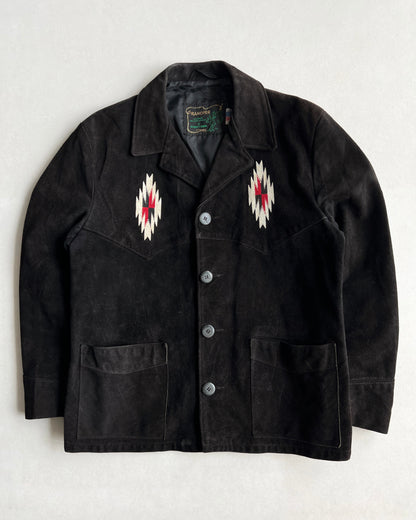 1970S RANCHER SCHOTT NAVAJO WESTERN SUEDE JACKET (L)