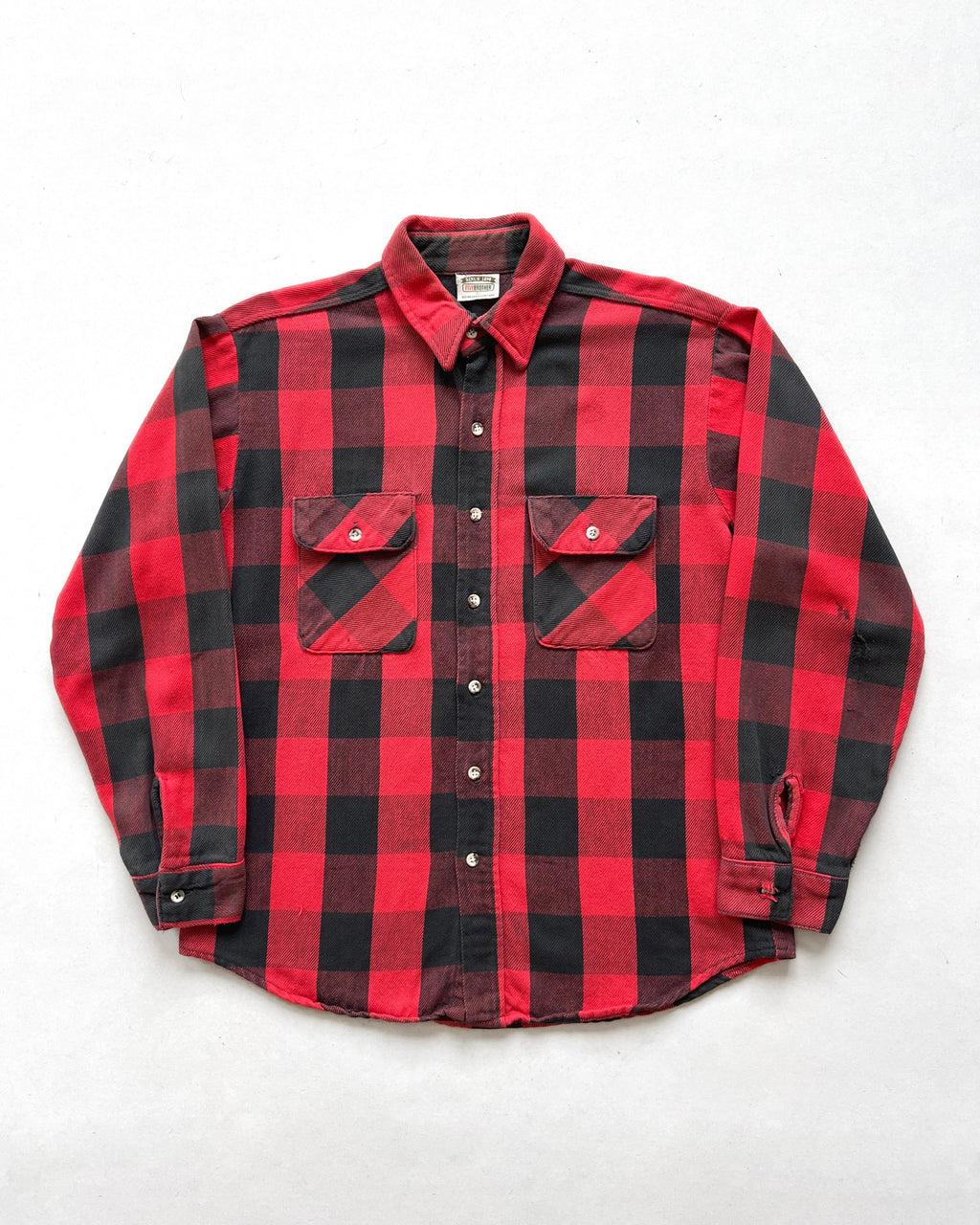 1990S FIVE BROTHER PLAID FLANNEL (L)
