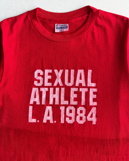 1980S 'SEXUAL ATHELETE' SINGLE STITCH TEE (M)