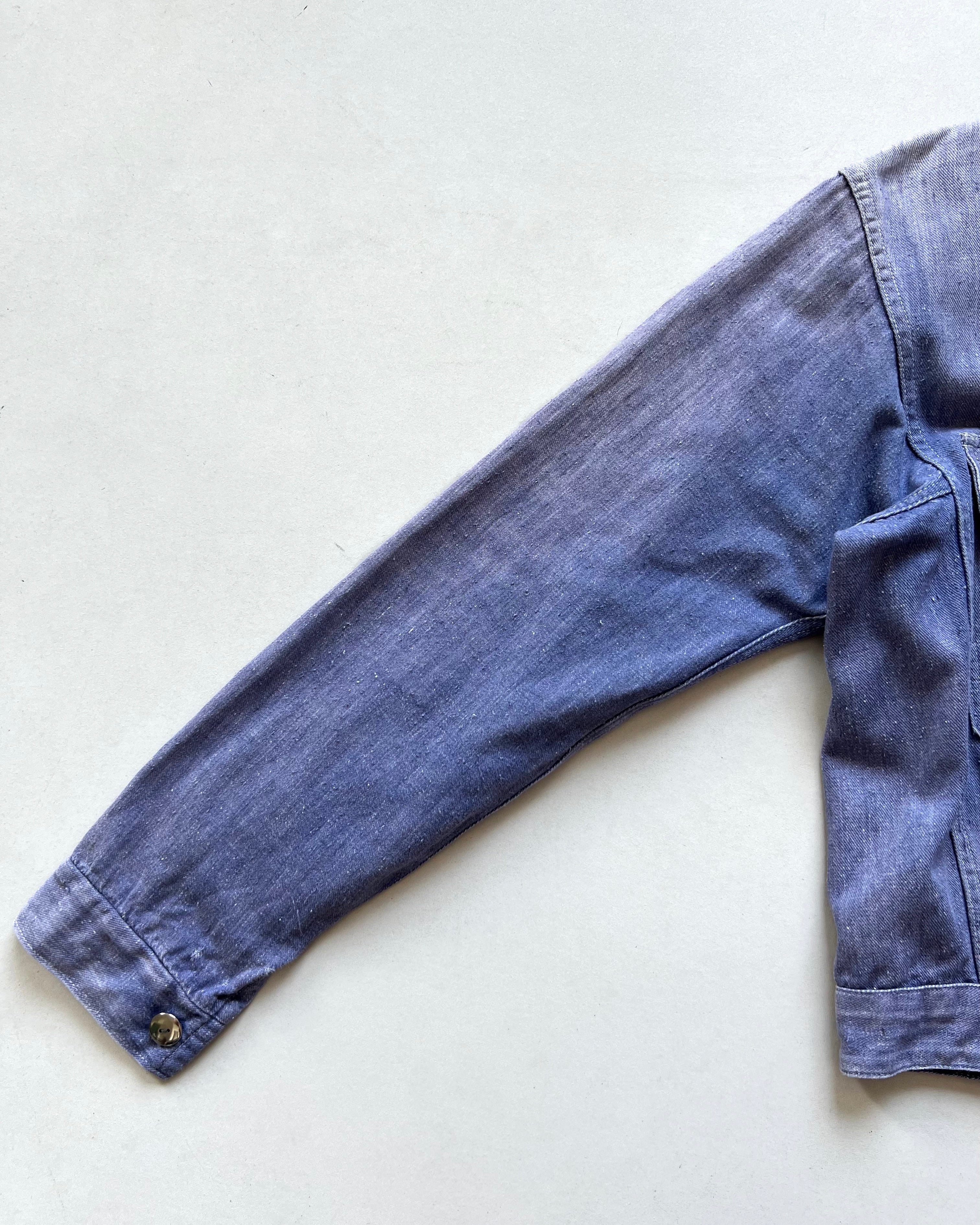 1960S SUN FADED GERMAN WORK JACKET (M)