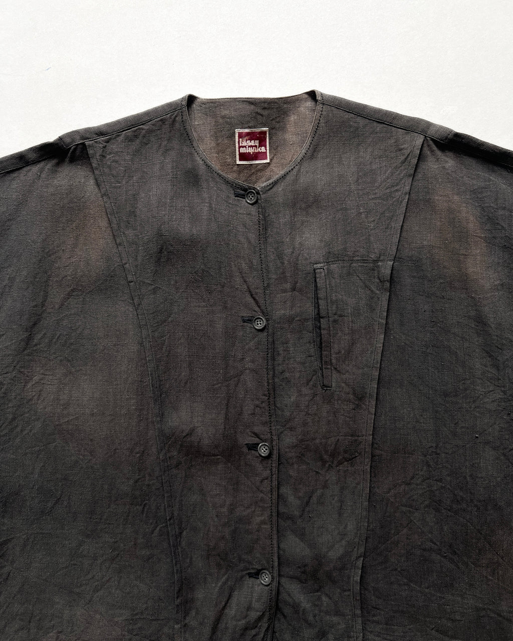 1970S ISSEY MIYAKE BOXY LINEN SHIRT/JACKET (9)