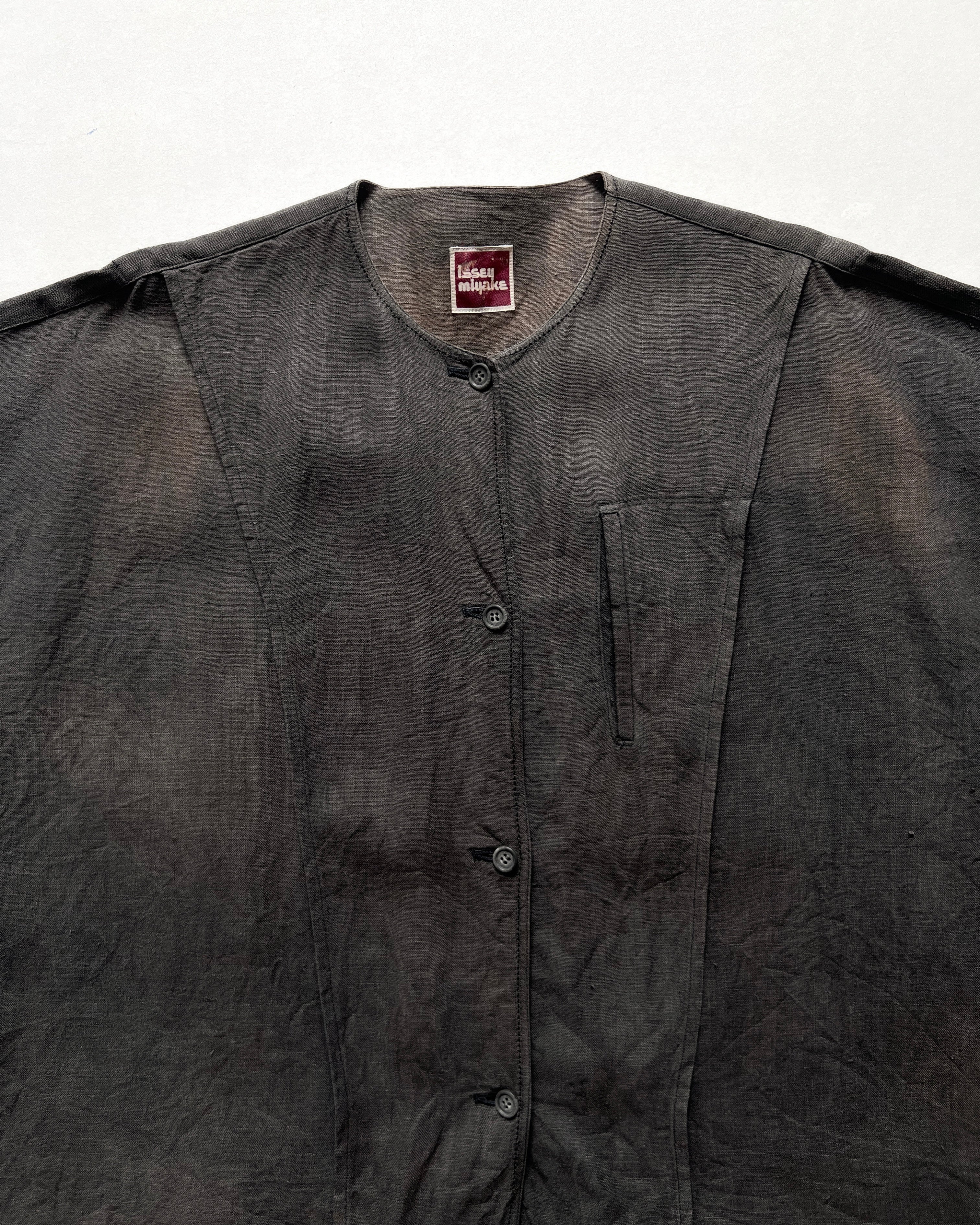 1970S ISSEY MIYAKE BOXY LINEN SHIRT/JACKET (9)
