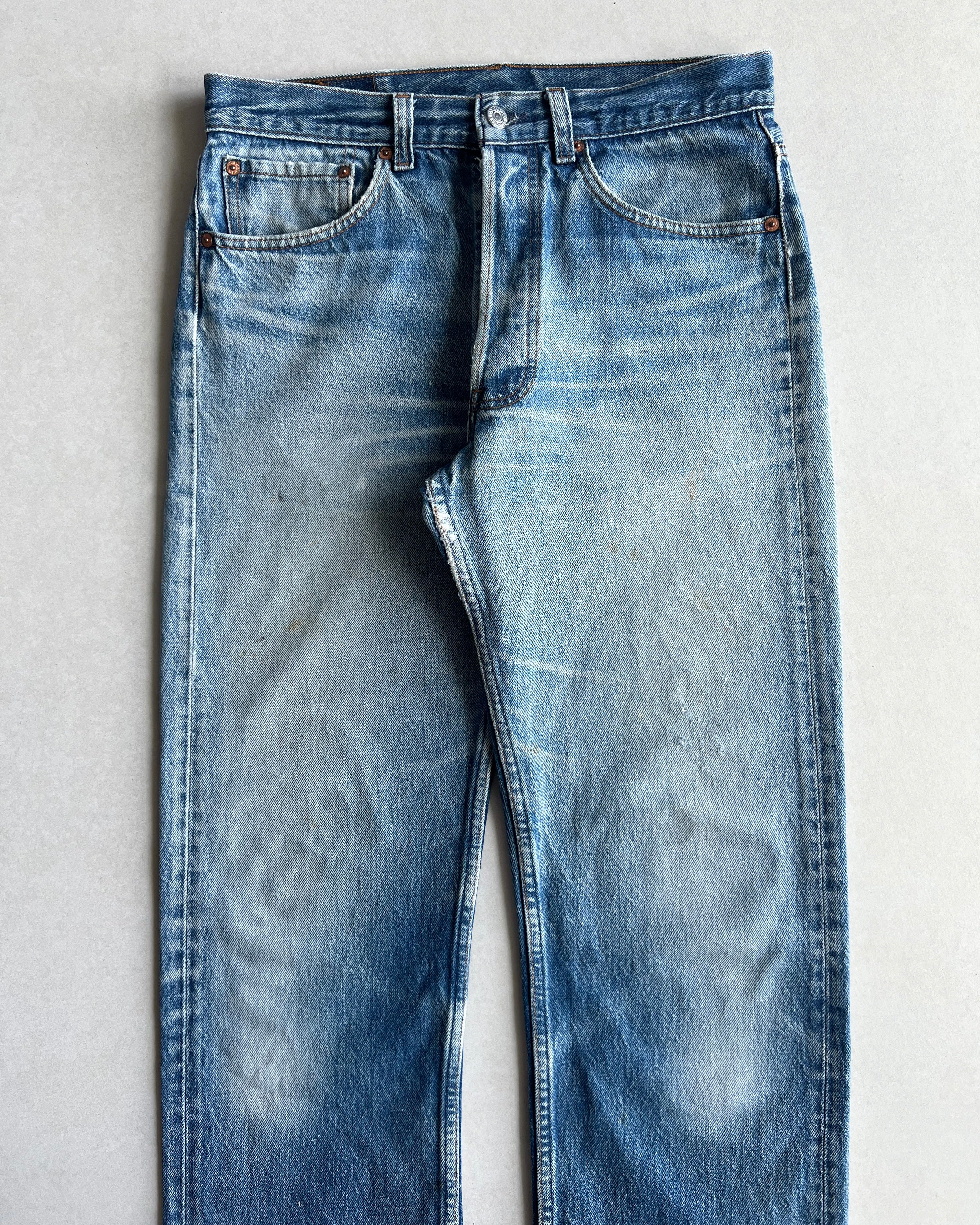 1990S FADED WASHED LEVI'S 501 JEANS (32X34)