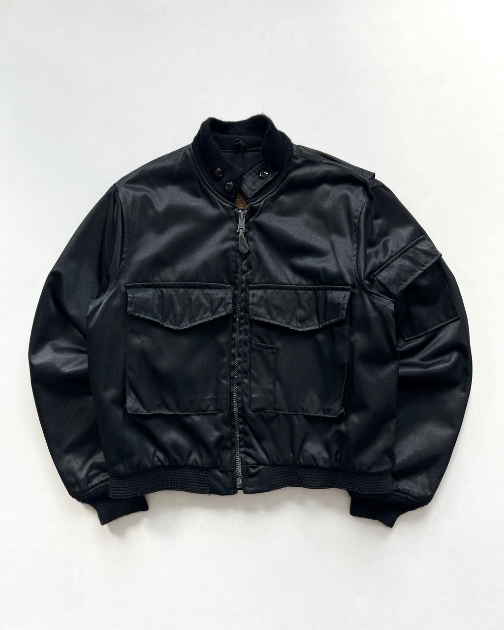 1980S BLACK USAF TG8-WEP TITAN FLIGHT JACKET (L)