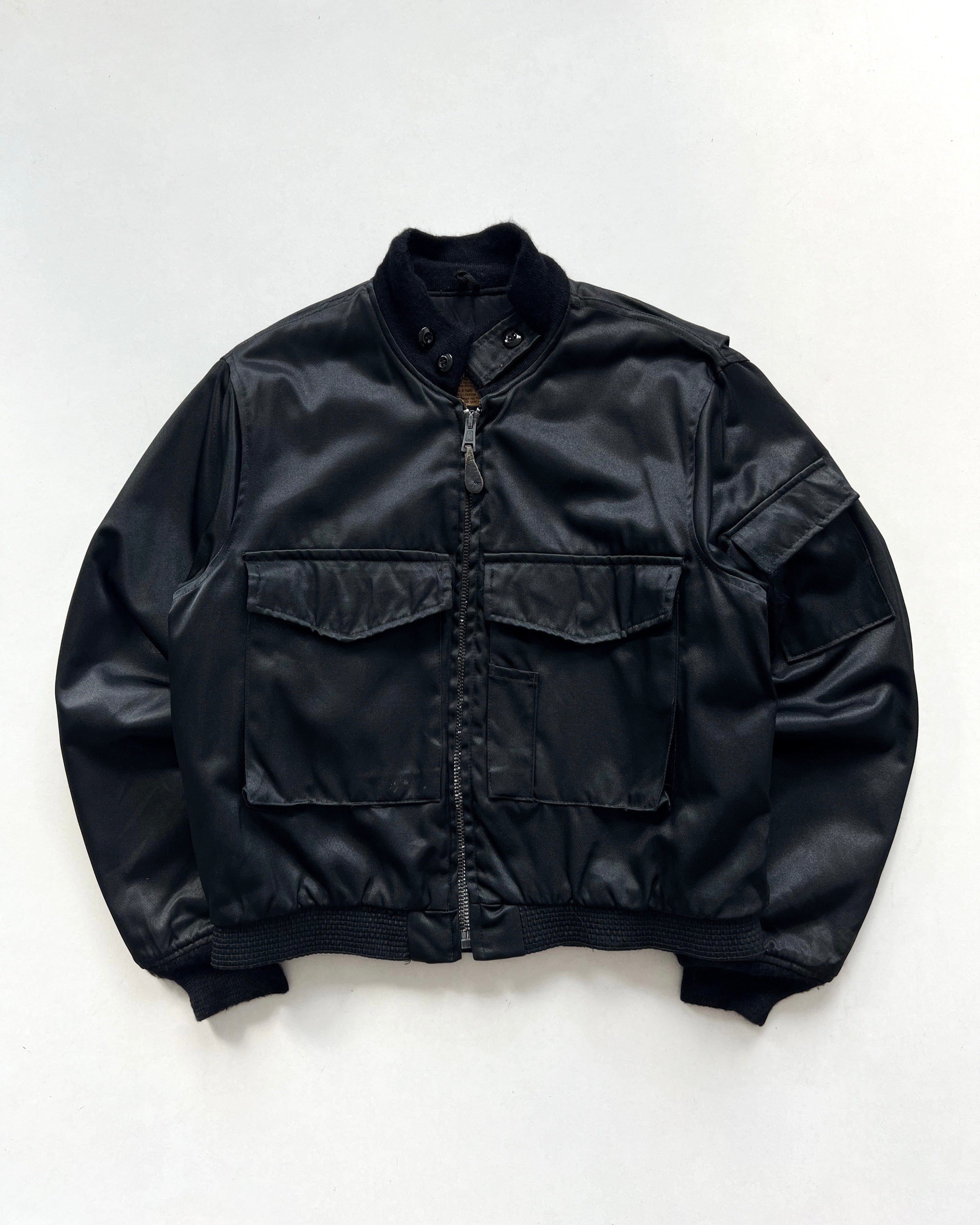 1980S BLACK USAF TG8-WEP TITAN FLIGHT JACKET (L)