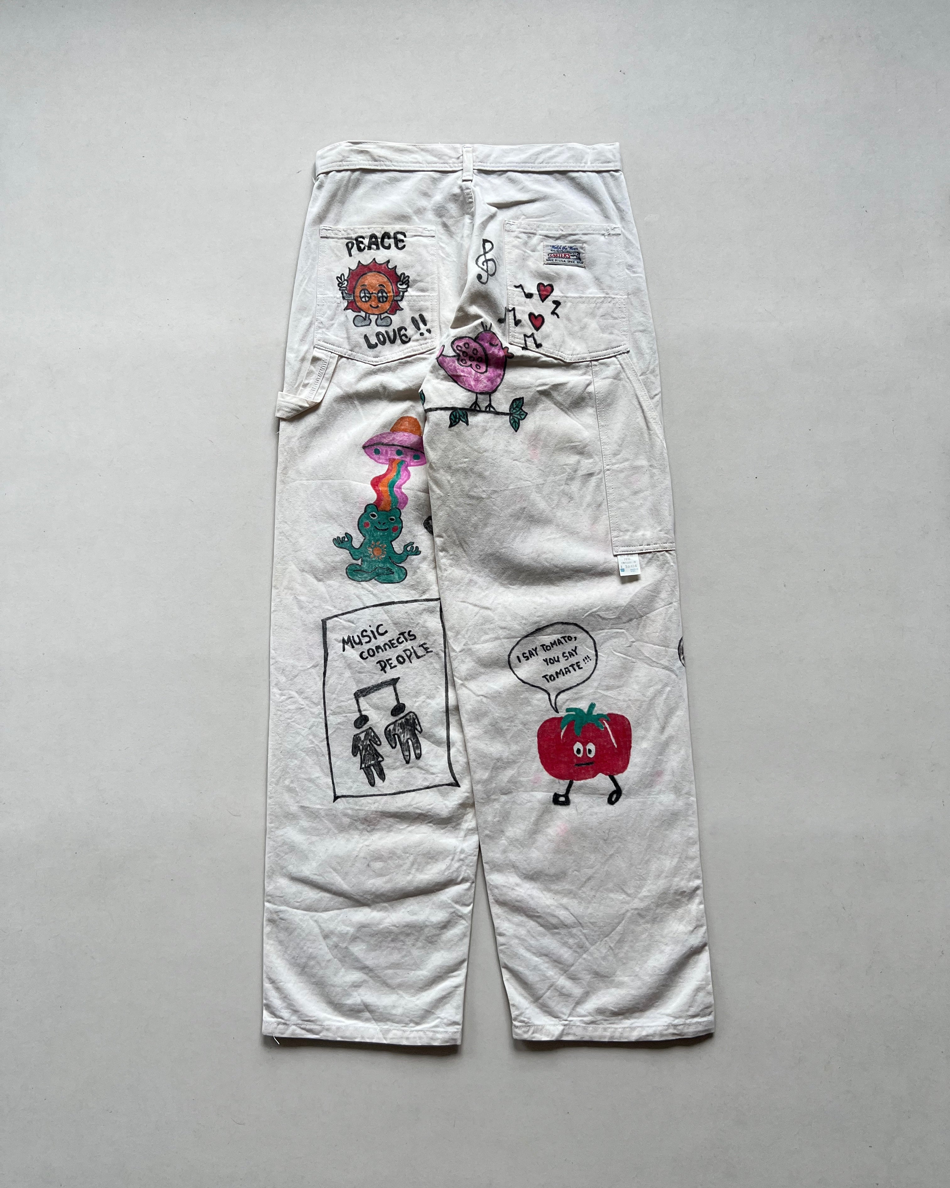1980S CARTER'S HAND-DRAWN CARPENTER PANTS (31)
