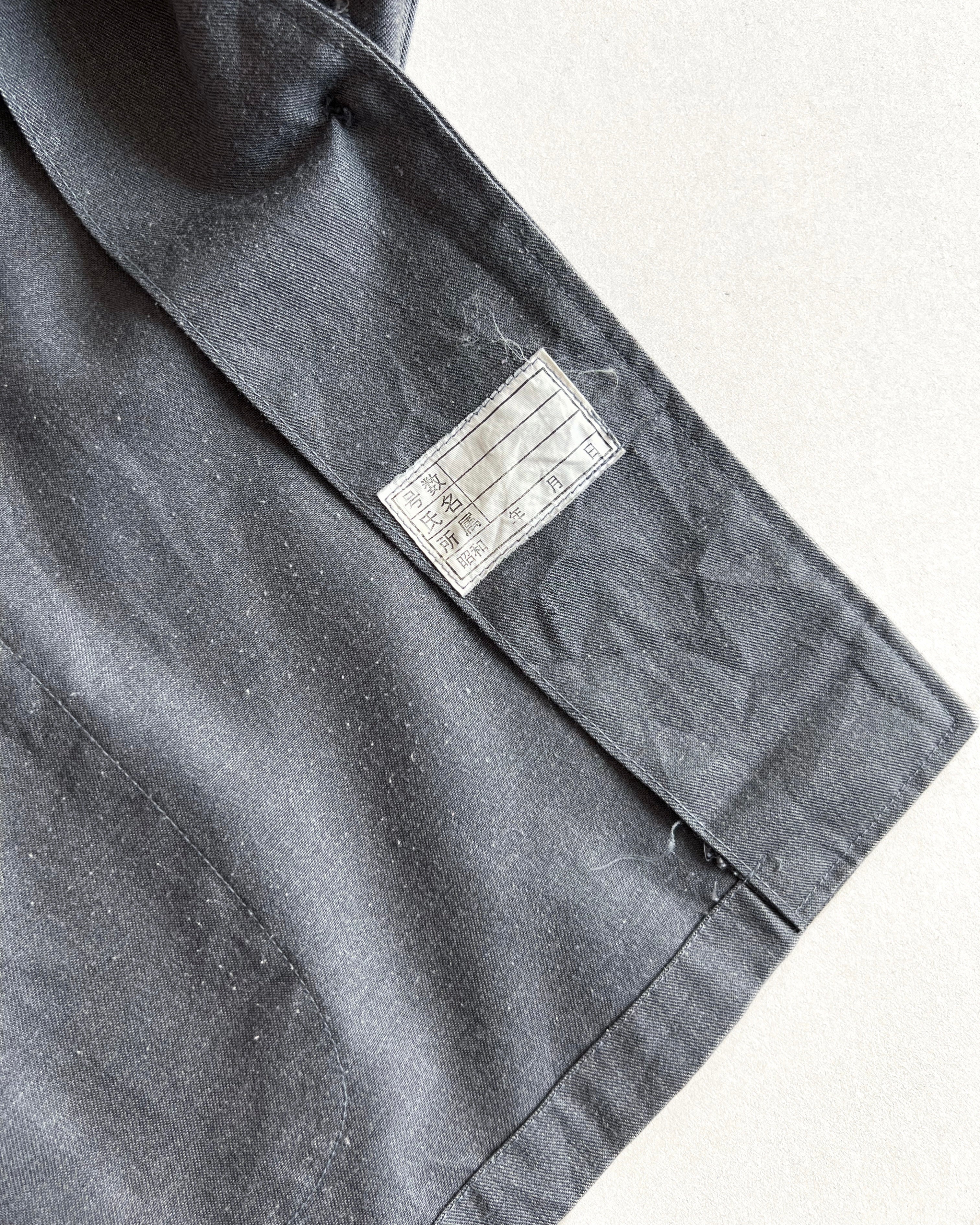 1960S JAPANESE OPEN COLLAR RAYON WORK JACKET (M)