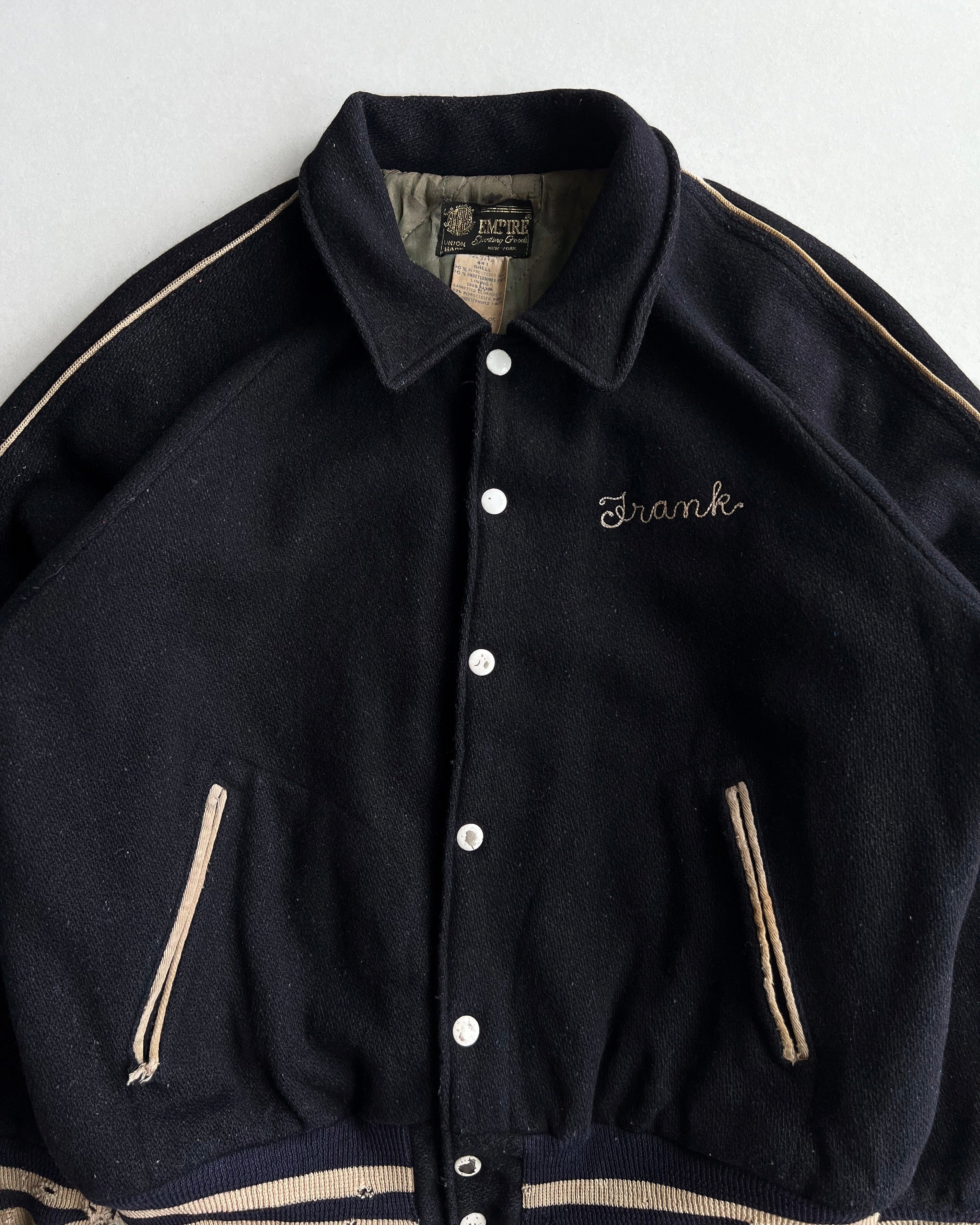 1960S 'KENNEDY' RAGLAN WOOL VARSITY JACKET (L)