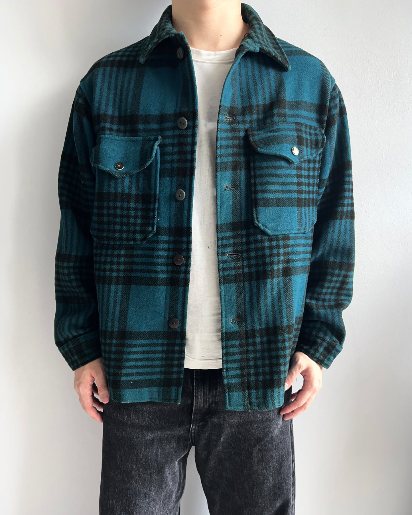 1960S PENDLETON WOOL FLANNEL JACKET (M)