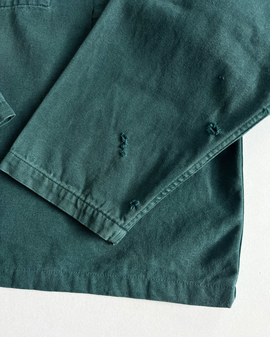1970S FADED EMERALD GREEN FISHERMAN SMOCK (L)