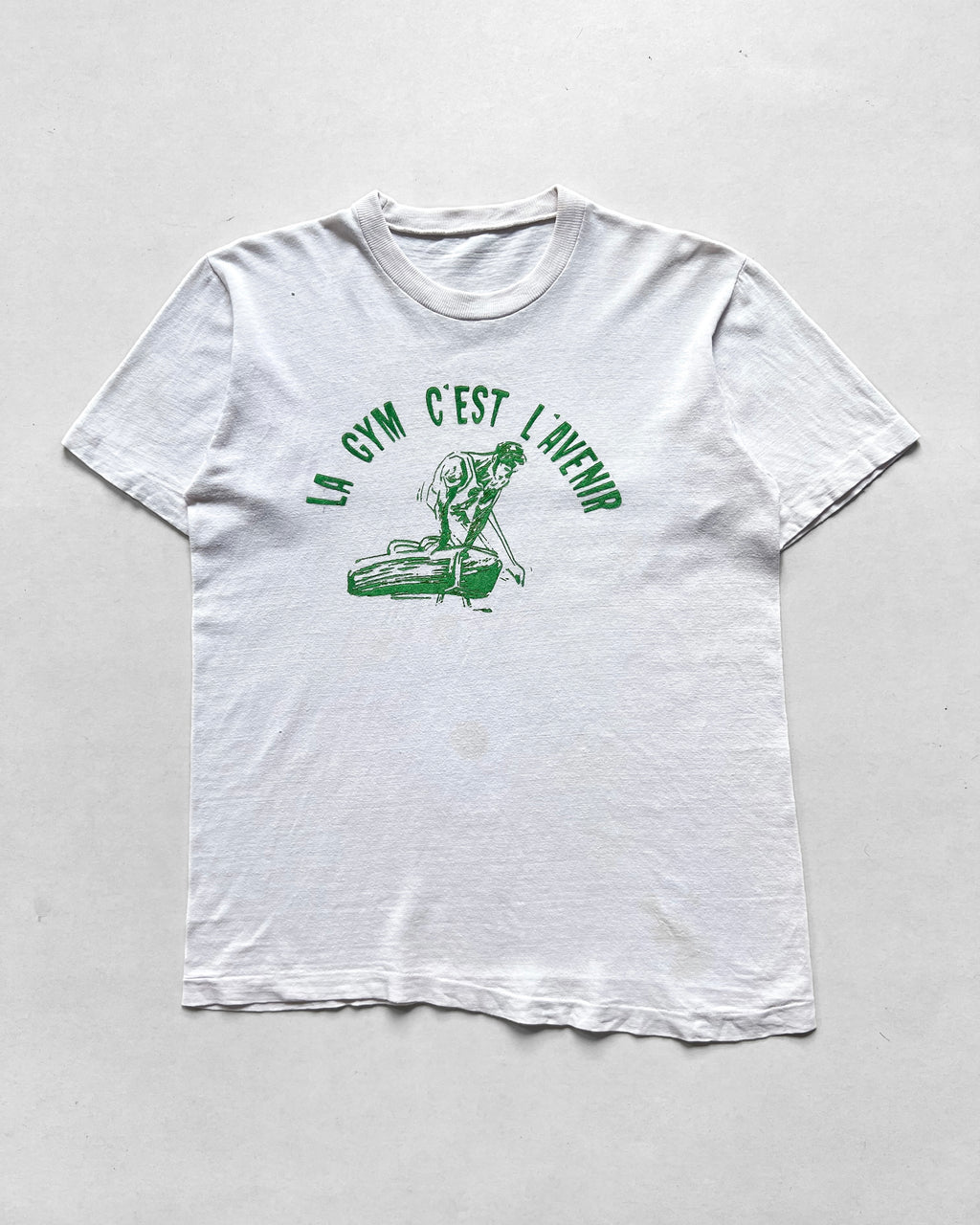 1970S 'LA GYM C'EST L'AVENIR' SINGLE STITCH TEE (M)
