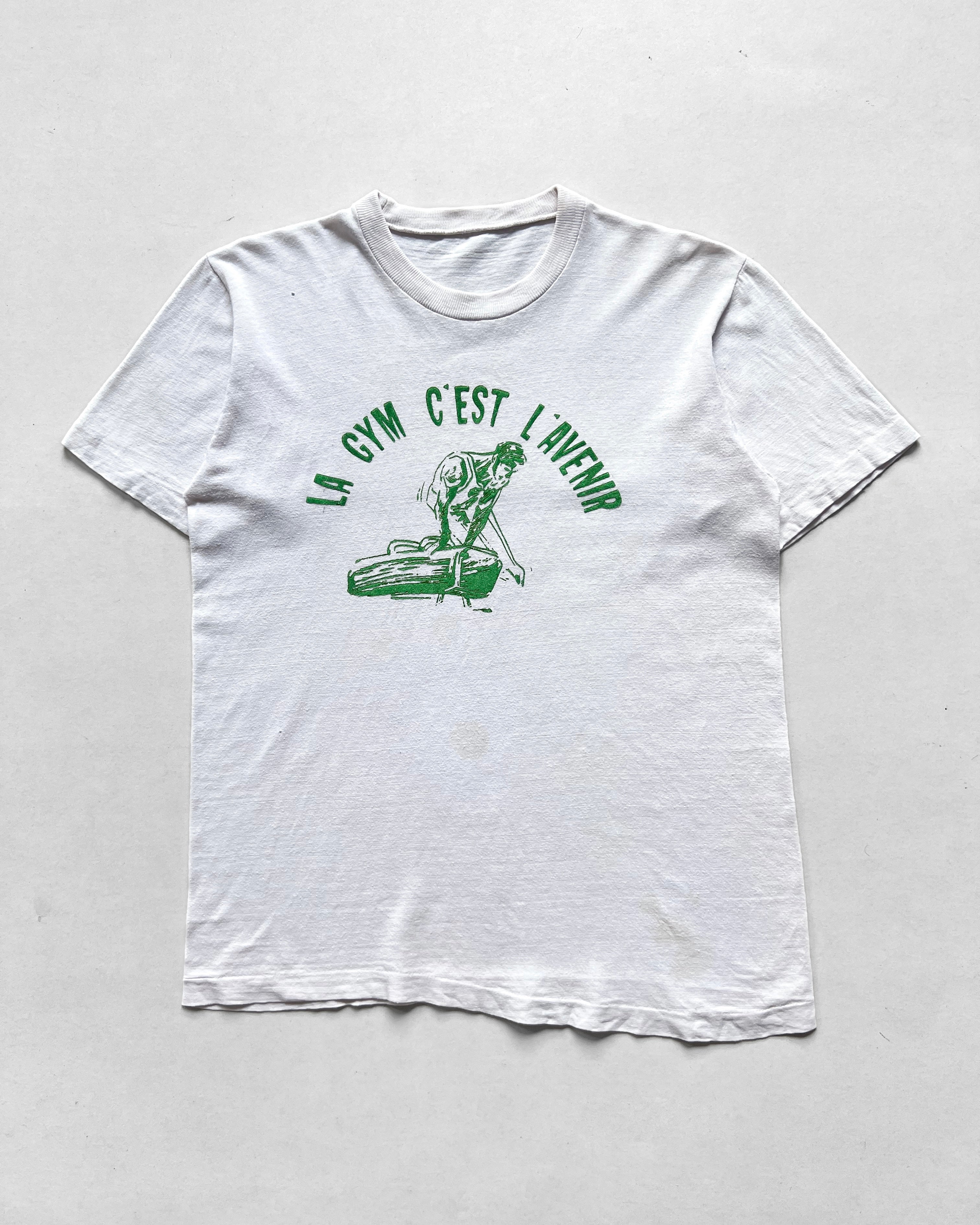 1970S 'LA GYM C'EST L'AVENIR' SINGLE STITCH TEE (M)