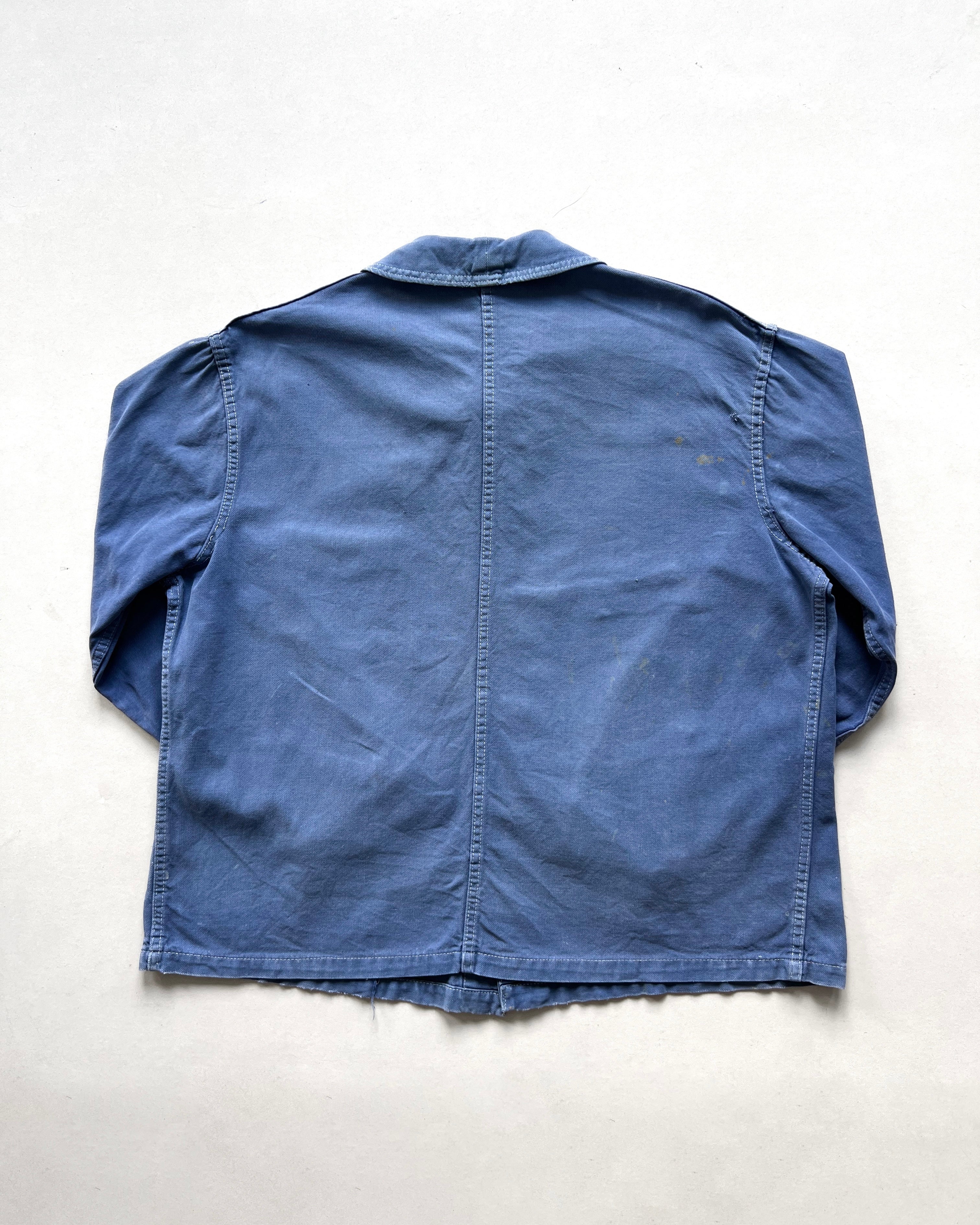 1940S LE FORT-BEAU FRENCH V POCKET CHORE JACKET (XL)