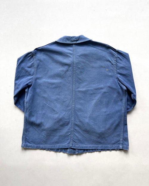 1940S LE FORT-BEAU FRENCH V POCKET CHORE JACKET (XL)