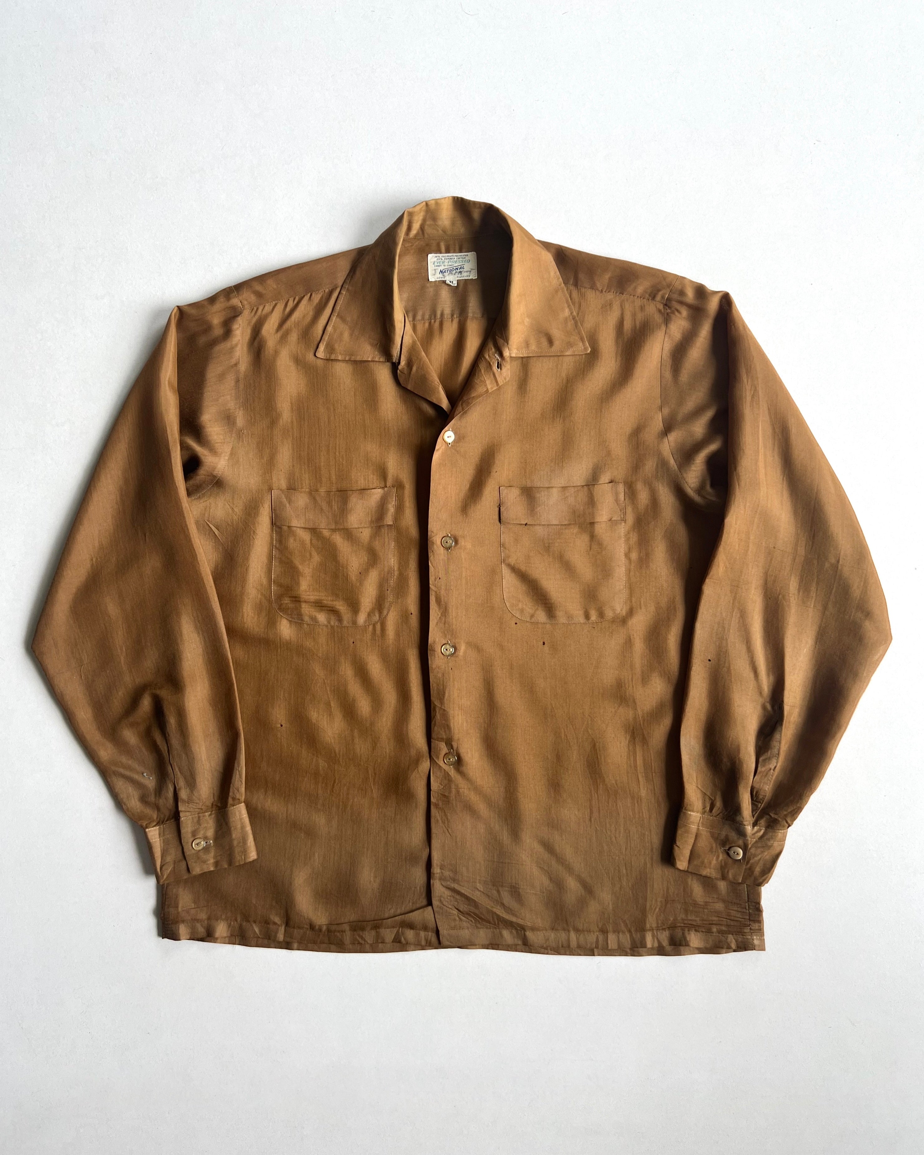 1950S EVER-PRESSED NATIONAL ROCKABILLY SHIRT (M)