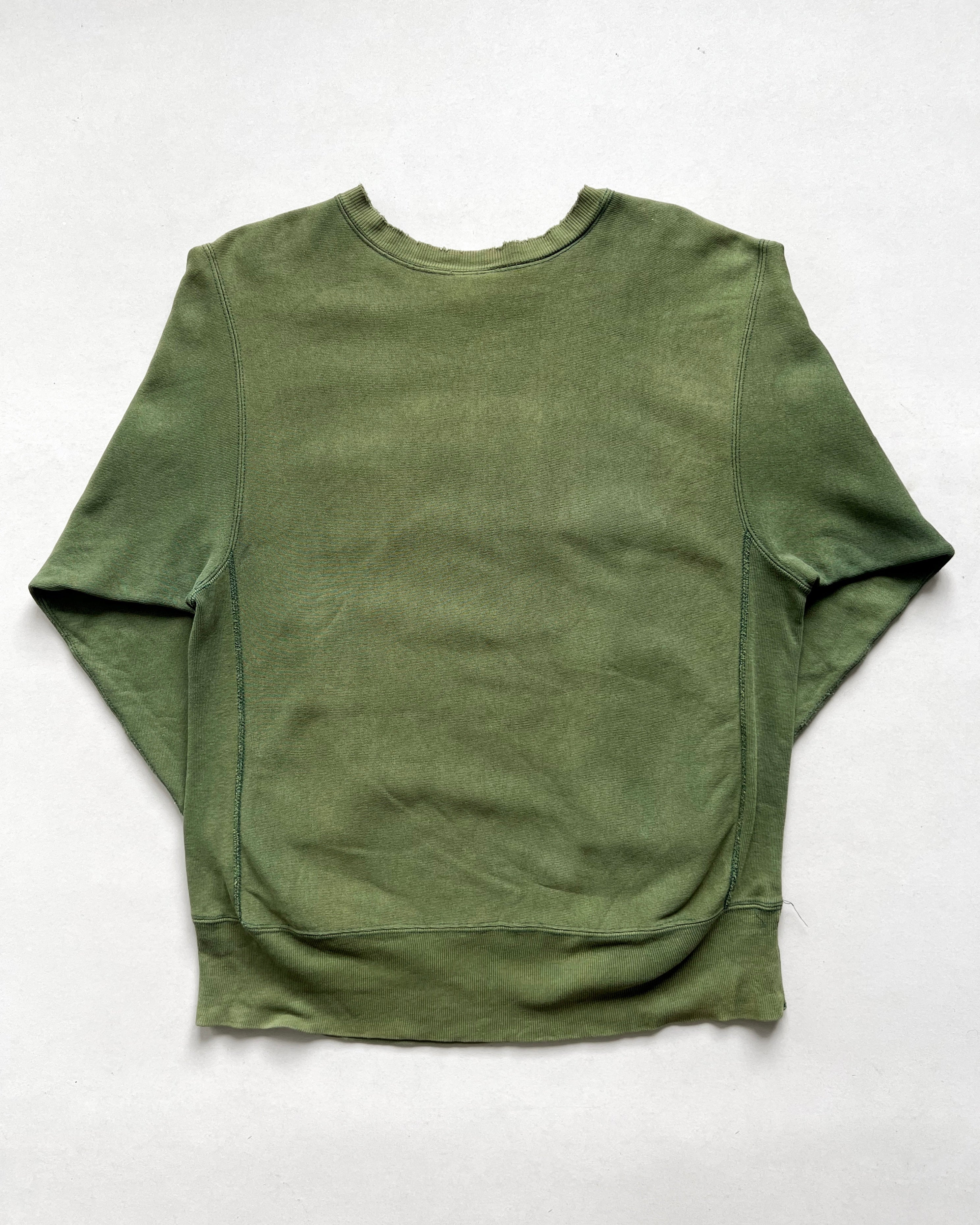 1990S FADED CHAMPION 'QKY' REVERSE WEAEVE SWEATSHIRT (L)