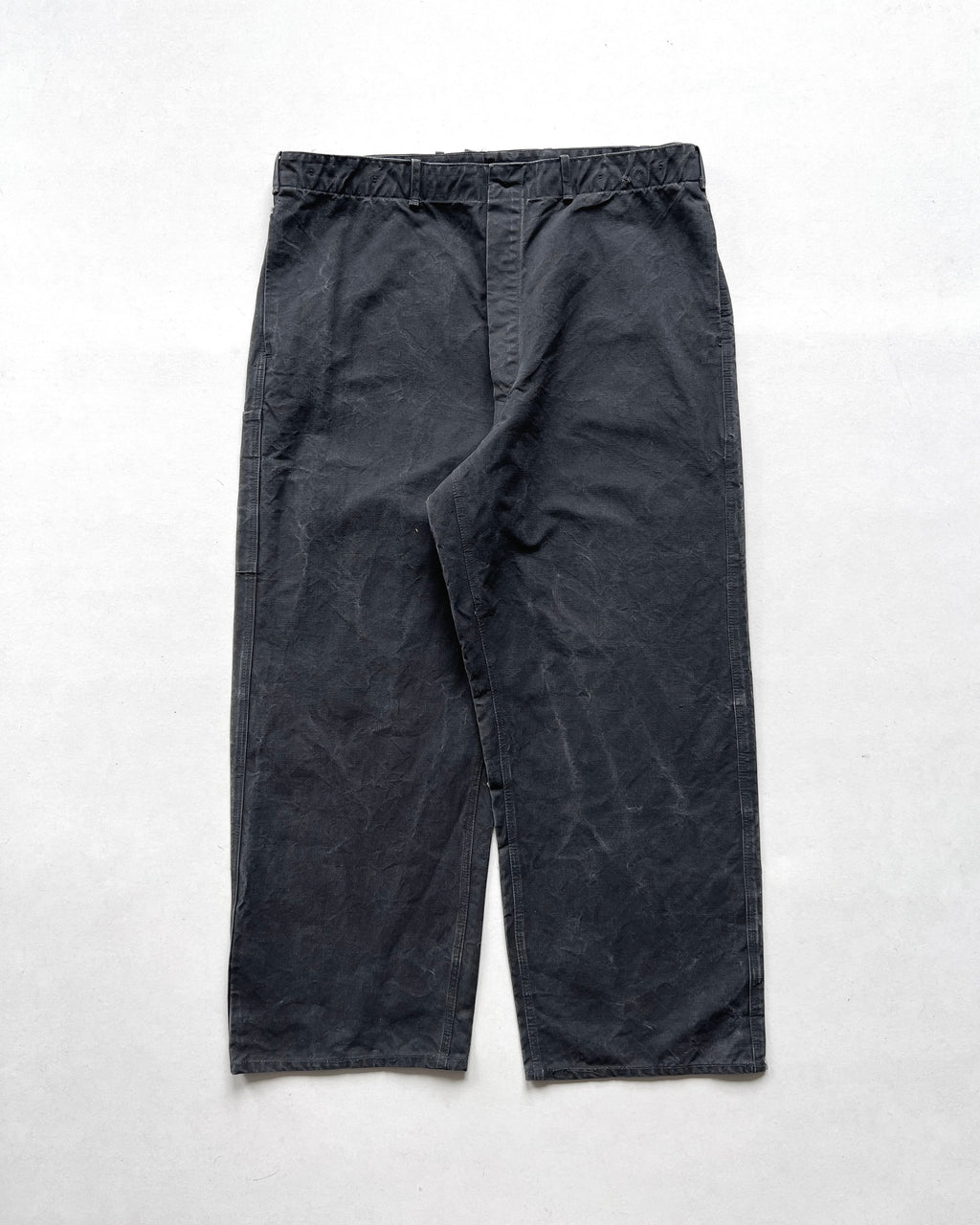1950S BLACK FRENCH WORK CARPENTER TROUSERS (34-40)