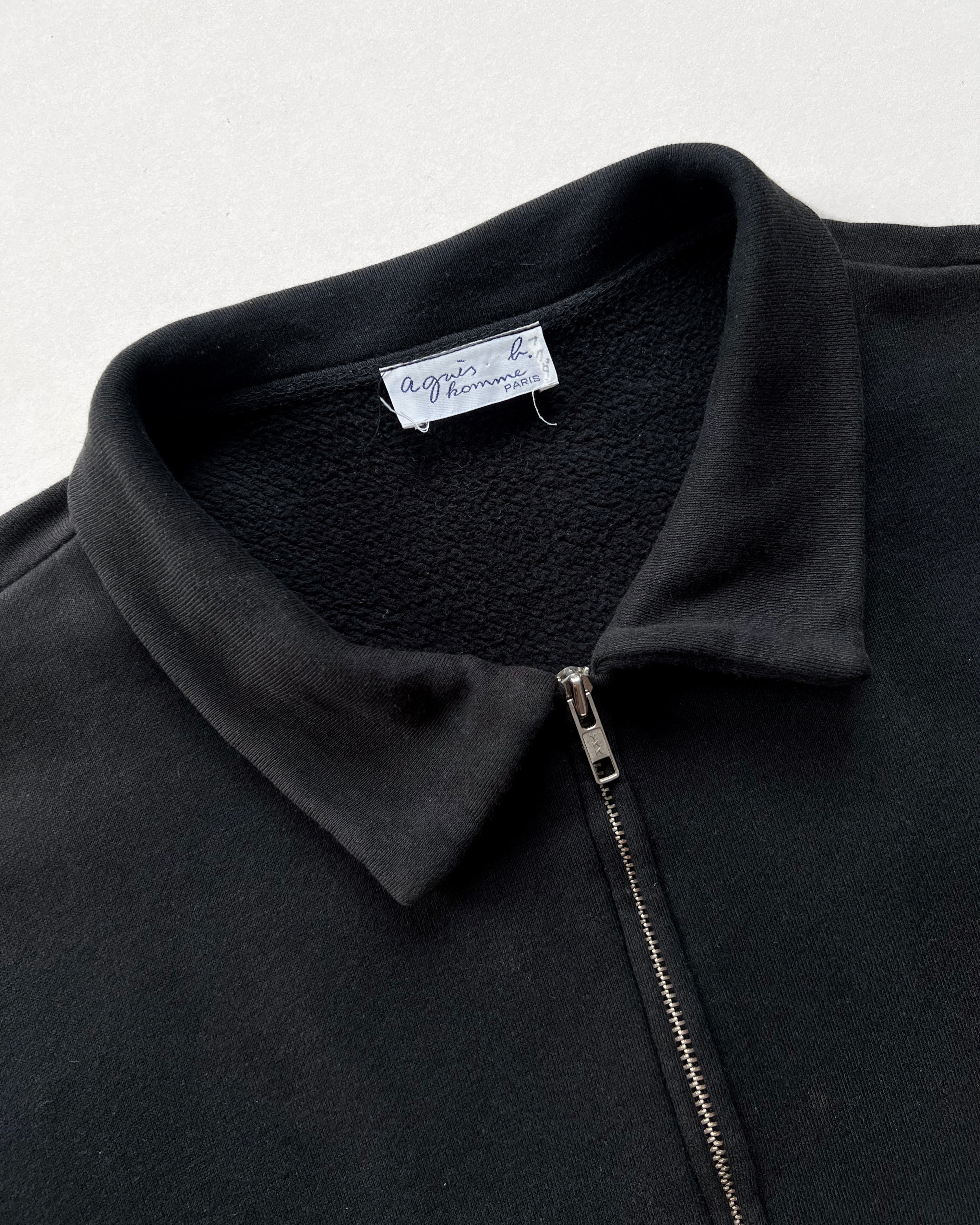 1990S AGNES B. HOMME ZIP-UP SWEATSHIRT (XL)