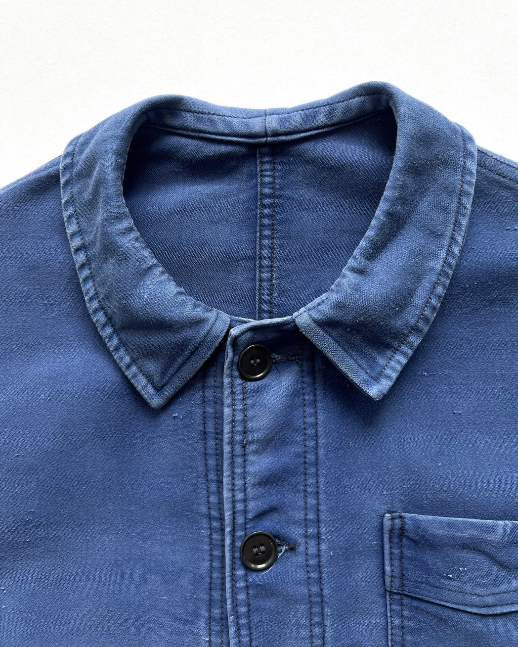 1950S ADOLPH LAFONT FRENCH MOLESKIN CHORE JACKET (L)