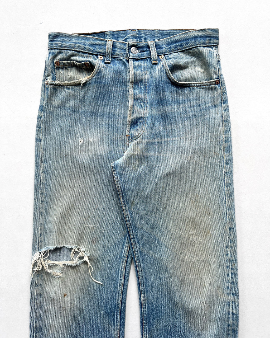 1990S FADED LEVI'S 501 DISTRESS JEANS (31)