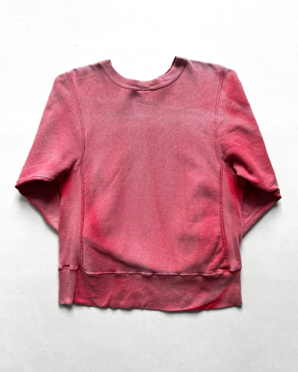 1980S SUN FADED RED CHAMPION REVERSE WEAVE SWEATSHIRT (S)