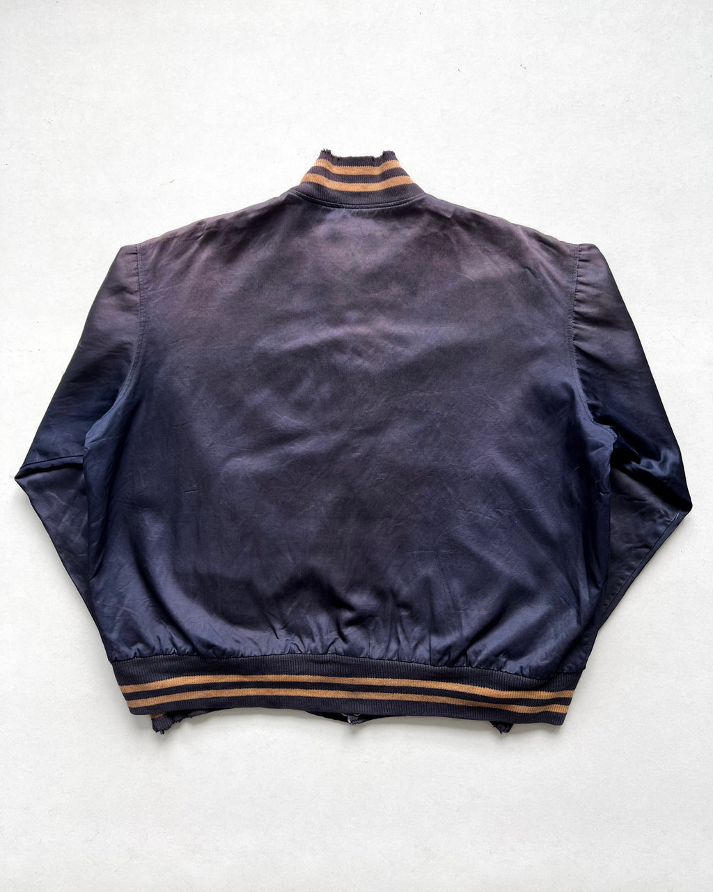 1950S FADED DICK FISCHER 'CANISUS HIGH SCHOOL' SATIN JACKET (L)