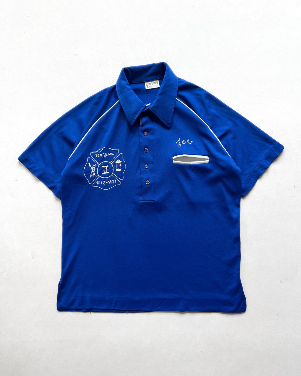 1980S KING LOUIE 'LAURENCE CEDARHURST' POLO SHIRT (M)