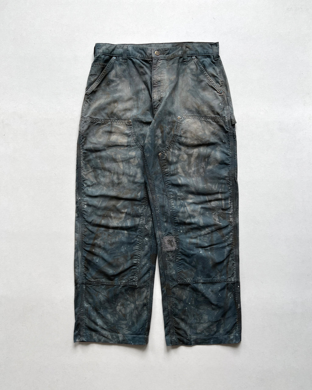 2000S BLEACHED CARHARTT DOUBLE KNEE WORK PANTS (34)